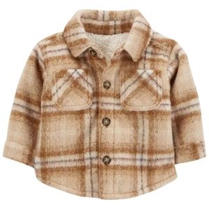 Carter's Brown Plaid Kids Jacket